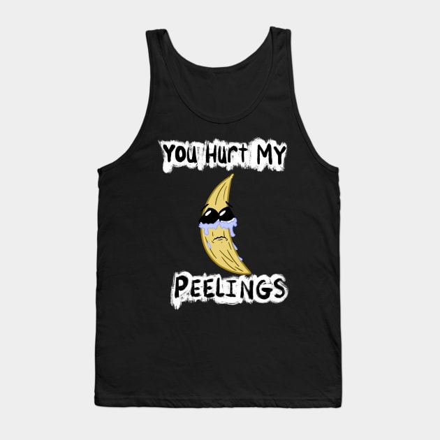 You Hurt My Peelings Crying Banana Tank Top by SubtleSplit